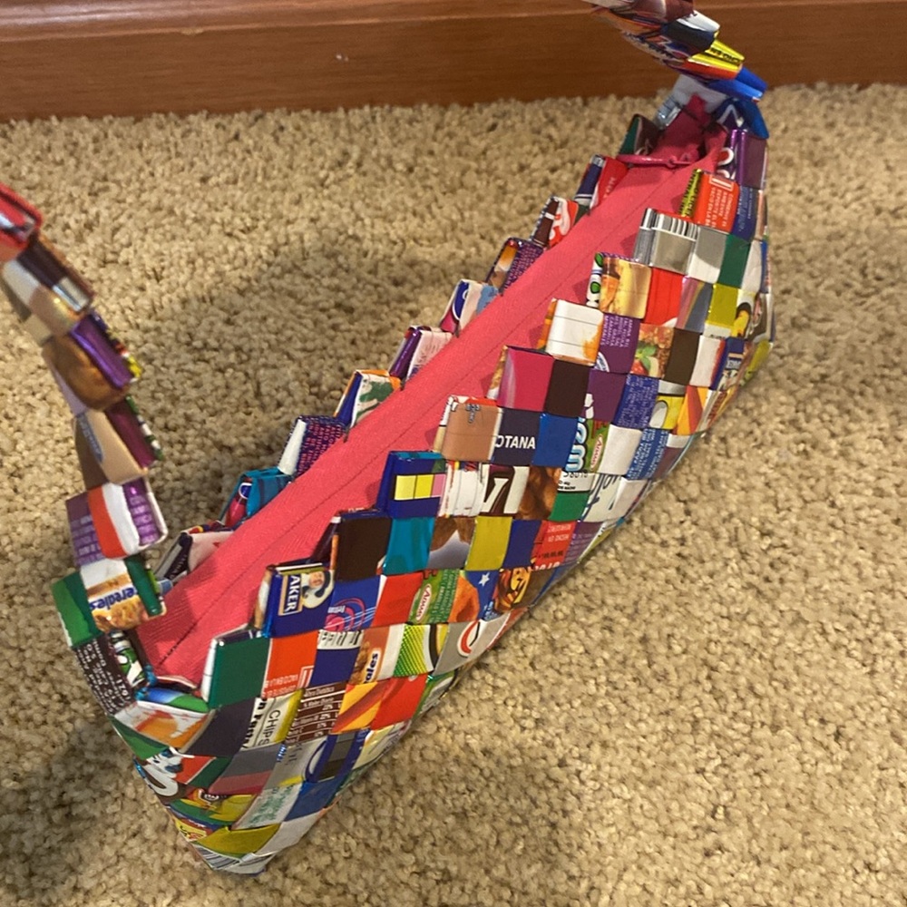 Multicolor Candy Gum Wrapper Patterned Shoulder P… - image 3